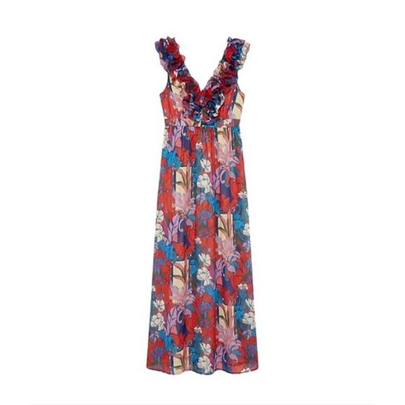 TUCKERNUCK Climbing Cosmos Priscilla Dress Size M NWT Retail $328 Tuckernuck - Picture 6 of 6